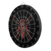 Red Ghost Dance Buffalo Line schwarze Dartboard Dartscheibe (Vorderseite rechts)