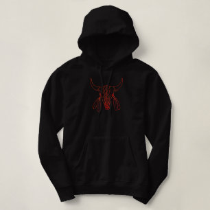 Red Ghost Dance Buffalo Line Schwarzer Hoodie
