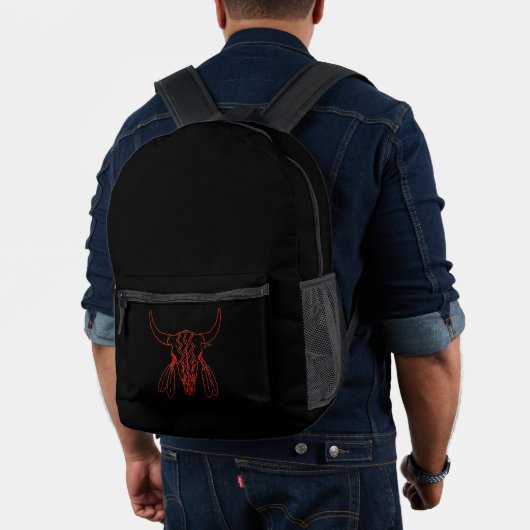 Red Ghost Dance Buffalo Line schwarzer Rucksack (Insitu (Modell))
