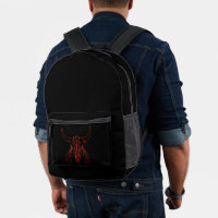 Red Ghost Dance Buffalo Line schwarzer Rucksack