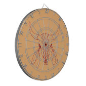 Red Ghost Dance Buffalo Line tan Dartboard Dartscheibe (Vorderseite Links)