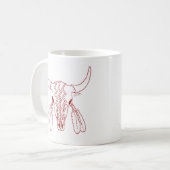 Red Ghost Dance Buffalo Line Tasse (Vorderseite Links)