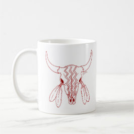 Red Ghost Dance Buffalo Line Tasse