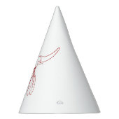 Red Ghost Dance Buffalo Line Weiße Party Hüte Partyhütchen (Rechts)