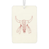 Red Ghost Dance Buffalo Line Weißer Lufterfrischer (Rückseite)