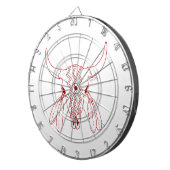 Red Ghost Dance Buffalo Line Weißes Dartboard Dartscheibe (Vorderseite rechts)
