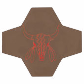 Red Ghost Dance Buffalo Linie braune Fußball (Flach)