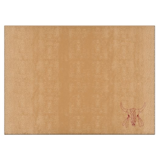 Red Ghost Dance Buffalo Linie Bräunungsbrett Schneidebrett (Vorderseite)