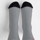 Red Ghost Dance Buffalo Linie graue Premium Socken (Oben)
