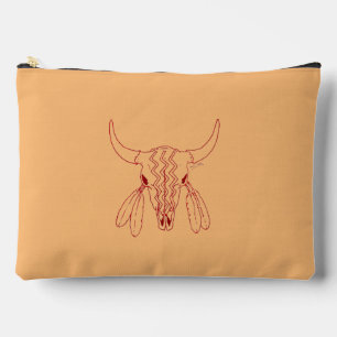 Red Ghost Dance Buffalo Linie tan Beutel