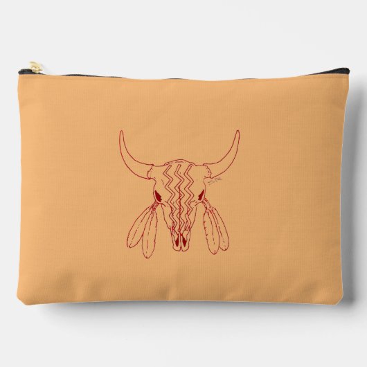 Red Ghost Dance Buffalo Linie tan Beutel (Vorderseite)