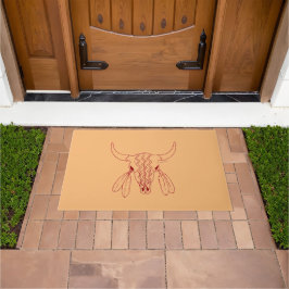 Red Ghost Dance Buffalo Linie tan Doormat Fußmatte