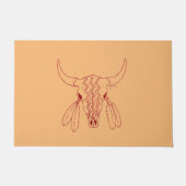 Red Ghost Dance Buffalo Linie tan Doormat Fußmatte (Vorderseite)