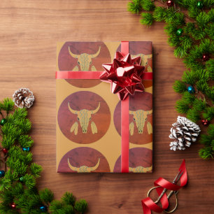 Red Ghost Dance Buffalo Matte Packpapier