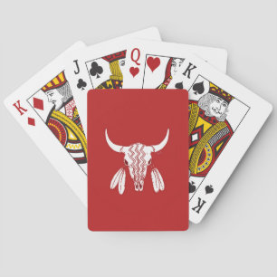 Red Ghost Dance Buffalo Poker spielen Karten Spielkarten