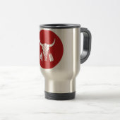 Red Ghost Dance Buffalo Reisetug Reisebecher (VorderseiteRechts)