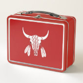 Red Ghost Dance Buffalo Roter Lunchbox (Vorderseite)