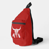 Red Ghost Dance Buffalo Sling Tasche Rucksack
