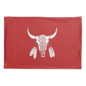 Red Ghost Dance Buffalo Standard-Kissenkoffer Kissenbezug (Rückseite)