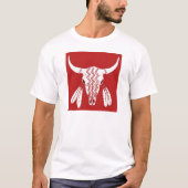 Red Ghost Dance Buffalo T - Shirt (Vorderseite)