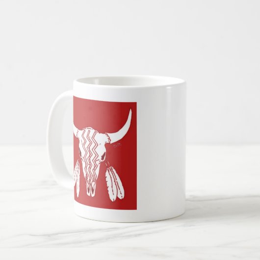 Red Ghost Dance Buffalo Tasse (Vorderseite Links)