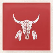 Red Ghost Dance Buffalo Untersetzer (Vorderseite)