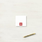 Red Ghost Dance Buffalo weiße Notizblöcke Post-it Klebezettel (Auf Schreibtisch)