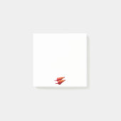 Red Ghost Dance Buffalo weiße Notizblöcke Post-it Klebezettel (Vorderseite)