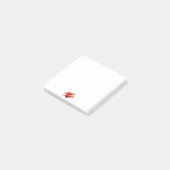 Red Ghost Dance Buffalo weiße Notizblöcke Post-it Klebezettel (angewinkelt)