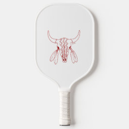 Red Ghost Dance Buffalo Weißer Pickleball Paddel Pickleball Schläger