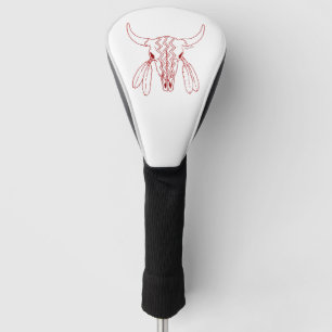 Red Ghost Dance Buffalo White Line Treiberabdeckun Golf Headcover