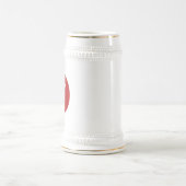 Red Ghost Dance Buffalo White stein w Gold Trial Bierglas (Mittel)