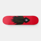 Red Ghost Skull Skateboard (Horizontal)