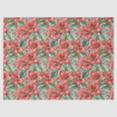 Red Giant Amaryllis Holiday Seidenpapier (Vorderseite)