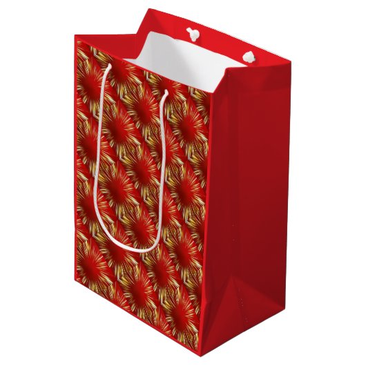 Red Gift Bag Mittlere Geschenktüte (Vorderseite Schrägansicht)