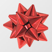 Red Gift Bow Extra Large Window Cloning Fensteraufkleber (Blatt)