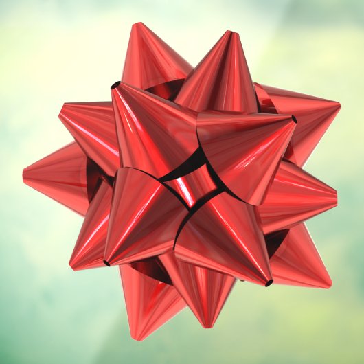 Red Gift Bow Extra Large Window Cloning Fensteraufkleber (Blatt 3)