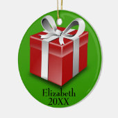 Red Gift Package 2014 Ornament (Links)