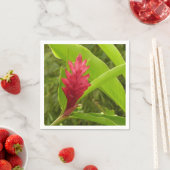 Red Ginger Blume (Alpinia) Tropical Serviette (Beispiel)