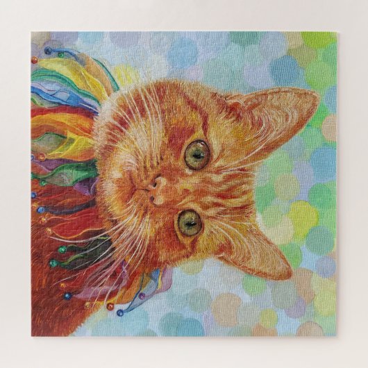 Red Ginger Cat Puzzle (Horizontal)