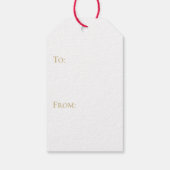 Red Ginger Jar, Chinoiserie Holiday Geschenkanhänger (Rückseite)