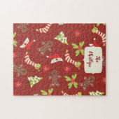 Red Gingerbread Man Glee Puzzle (Horizontal)