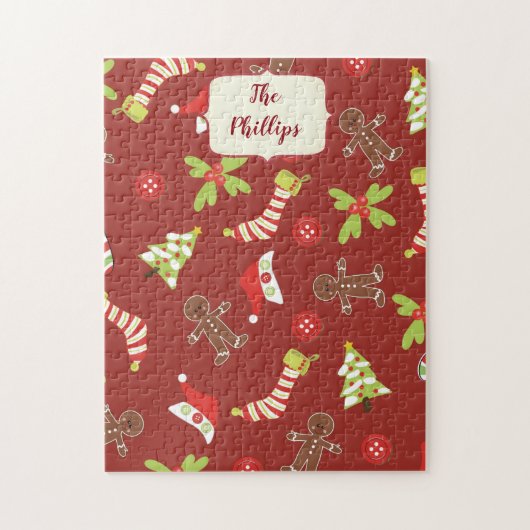 Red Gingerbread Man Glee Puzzle (Vertikal)