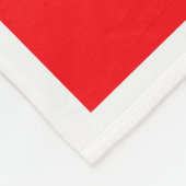 Red Gingerbrot Fleece Blanket (Ecke)