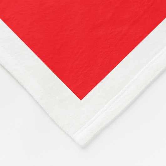 Red Gingerbrot Fleece Blanket (Ecke)