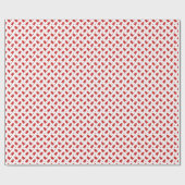 Red Gingerman Modern Christmas Geschenkpapier (Flach)