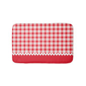 Red Gingham Bath Mat Badematte (Vorderseite)
