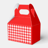 Red Gingham Buffalo Karo Picnic Custom Gevor Box Geschenkschachtel (Rückseite)