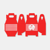 Red Gingham Buffalo Karo Picnic Custom Gevor Box Geschenkschachtel (Ungefaltet)