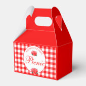 Red Gingham Buffalo Karo Picnic Custom Gevor Box Geschenkschachtel (Vorderseite)